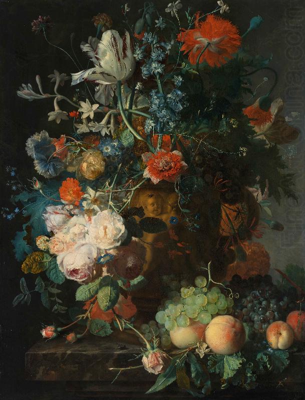 Jan van Huijsum Still Life with Flowers and Fruit china oil painting image
